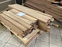 Partij afromosia latten (93x) - afbeelding 2 van  5