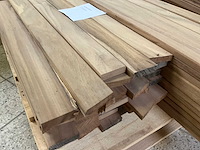 Partij afromosia latten (93x) - afbeelding 3 van  5