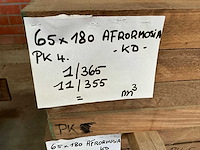 Partij afrormosia balken - afbeelding 3 van  4