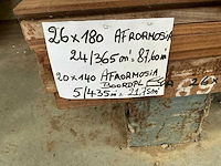 Partij afrormosia planken - afbeelding 5 van  5