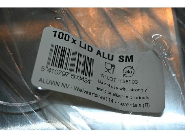 Partij aluminium menuschalen - afbeelding 7 van  8