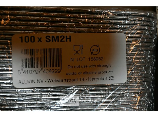 Partij aluminium menuschalen - afbeelding 8 van  8