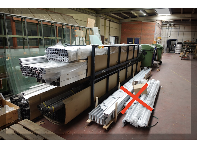 Partij aluminium samen met 2x houder - afbeelding 1 van  7