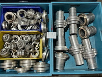 Partij aluminium slangkoppelingen