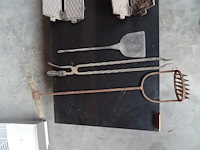 Partij antieke wafelijzers - afbeelding 4 van  4