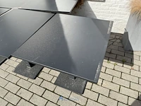Partij antracietkleurige terrastafels - afbeelding 3 van  4