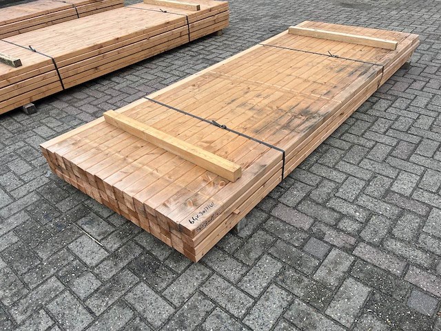 Partij balkhout 3000x70x50mm 78 stuks - afbeelding 1 van  1
