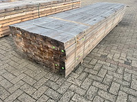 Partij balkhout 3900x100x50mm 132 stuks