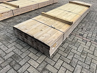 Partij balkhout 4000x145x45mm 56 stuks - afbeelding 1 van  1