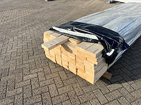 Partij balkhout 5400x150x50mm 77 stuks