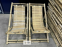 Partij bamboe ligstoelen - afbeelding 1 van  6
