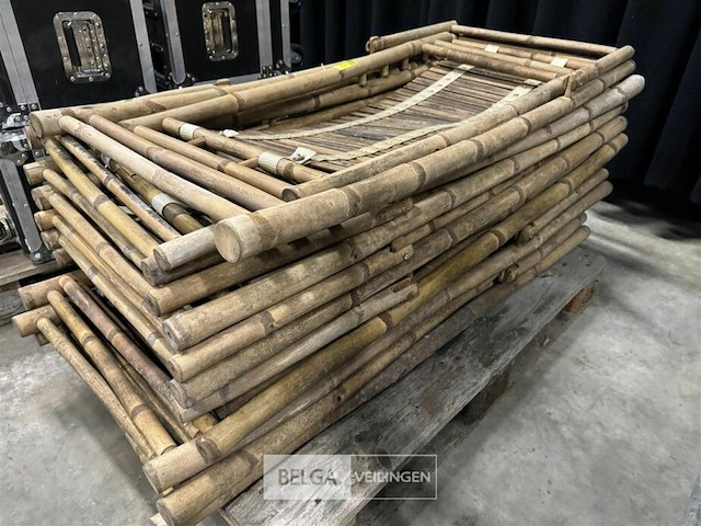 Partij bamboe ligstoelen - afbeelding 4 van  6