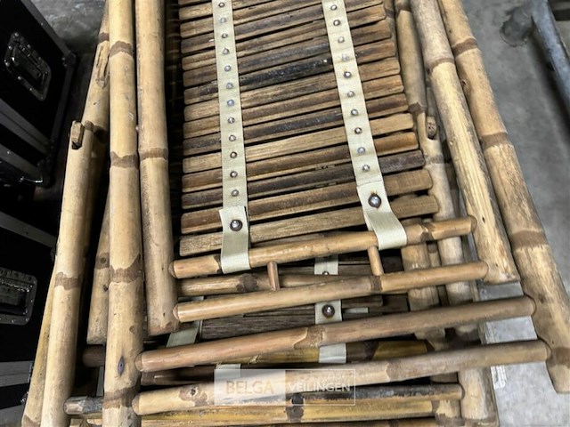 Partij bamboe ligstoelen - afbeelding 5 van  6