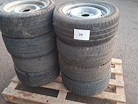 Partij banden 195/55r13 met velg - afbeelding 1 van  1