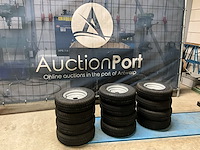 Partij banden met velg security 145/80r10 12 stuks - afbeelding 1 van  1