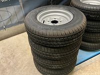 Partij banden met velg security 145/80r10 8 stuks - afbeelding 1 van  1