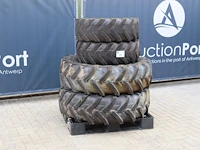 Partij banden michelin 280/80 r18 en 13.6r28 4stusk