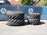 Partij banden michelin xeobib vf520/60r28 en multibib 650/65r38 op velgen - afbeelding 1 van  1