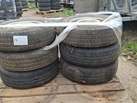 Partij banden op velg 185r14c 6st