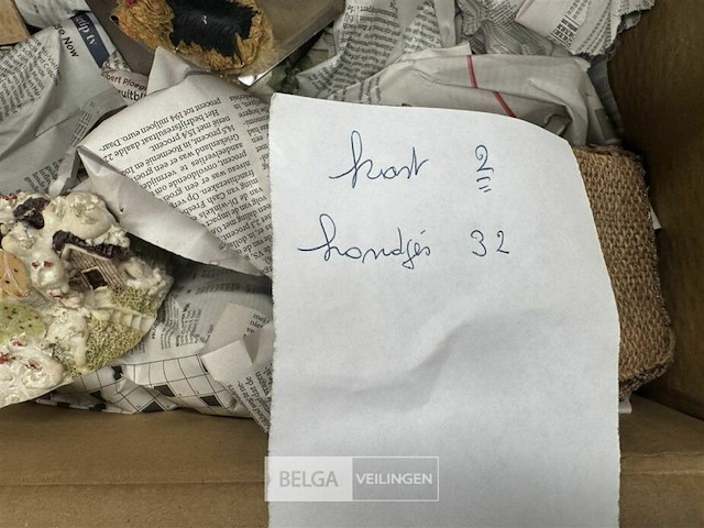 Partij beeldjes van hondjes - afbeelding 3 van  4