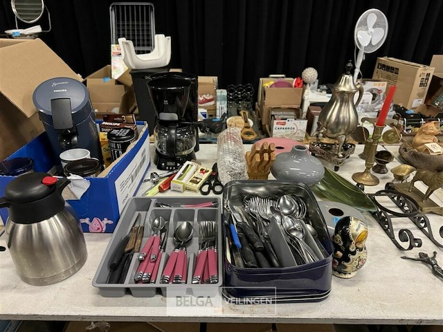 Partij bestek + koffiezet + deco materiaal - afbeelding 4 van  11