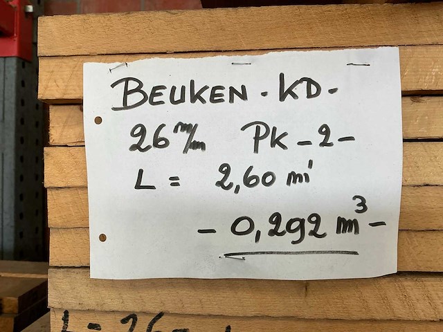 Partij beuken balken - afbeelding 7 van  9
