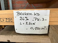 Partij beuken balken - afbeelding 8 van  9