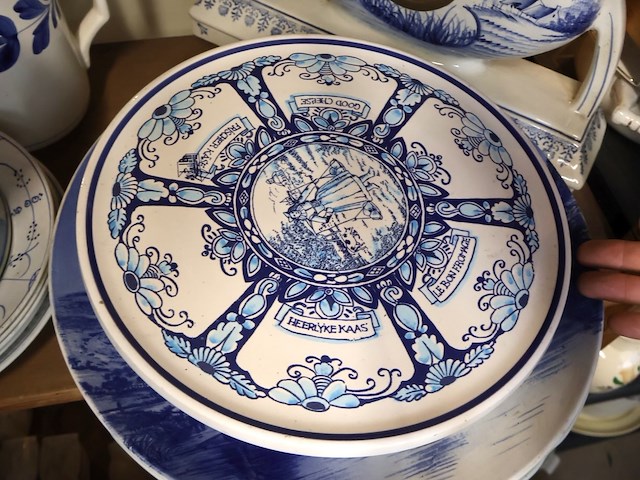Partij blauw aardewerk - afbeelding 4 van  8