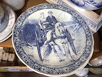 Partij blauw aardewerk - afbeelding 6 van  8