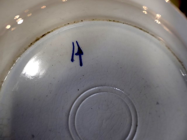 Partij blauw aardewerk - afbeelding 8 van  8