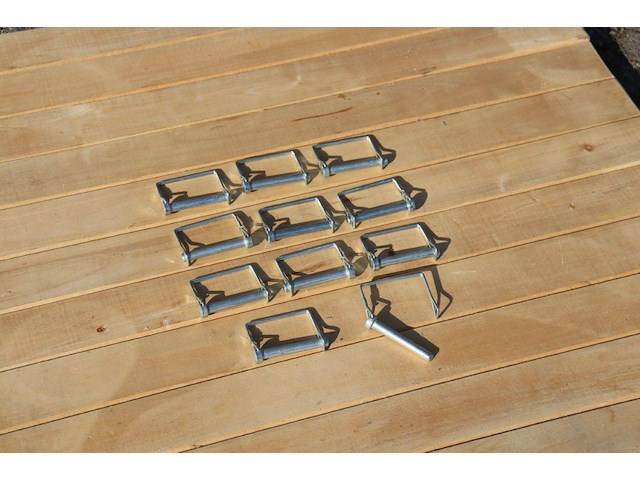 Partij borgclips 11stuks - afbeelding 1 van  1