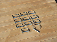 Partij borgclips 11stuks - afbeelding 1 van  1