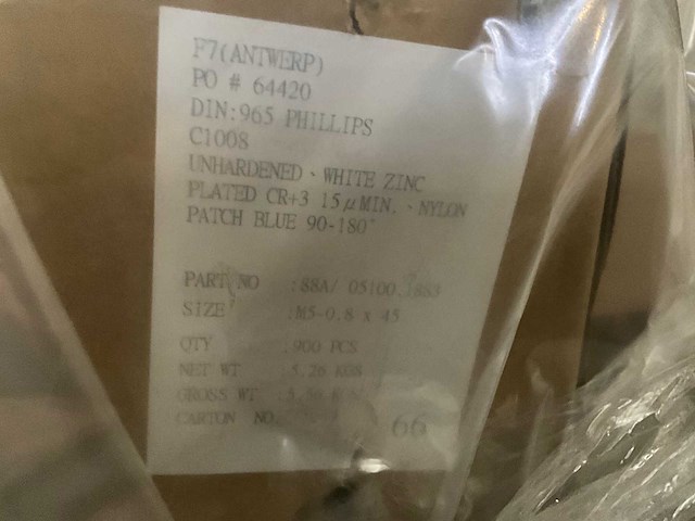 Partij caldo waterkapjes, eindblokjes, verzonken kruis nylon patch (48140 stuks) - (kp1010) - afbeelding 5 van  9