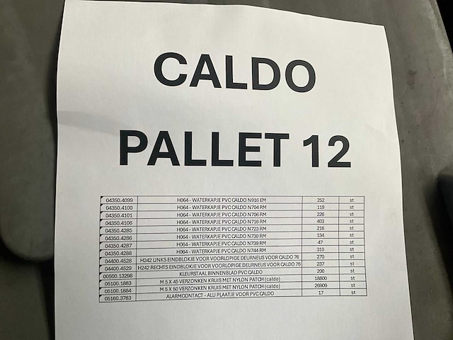 Partij caldo waterkapjes, eindblokjes, verzonken kruis nylon patch (48140 stuks) - (kp1010) - afbeelding 8 van  9