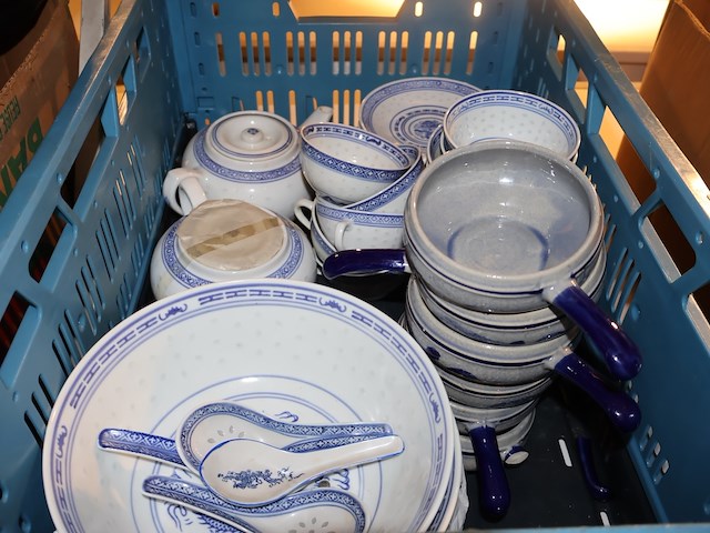 Partij chinees servies - afbeelding 2 van  4