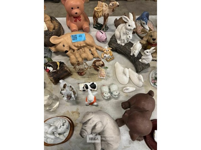 Partij deco dierenbeeldjes - diverse soorten - afbeelding 3 van  5