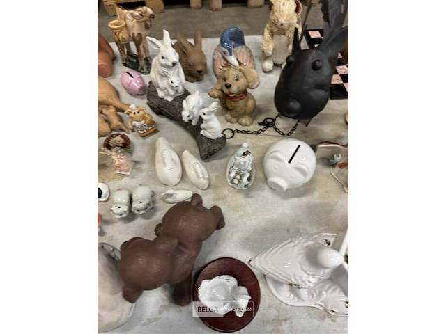 Partij deco dierenbeeldjes - diverse soorten - afbeelding 4 van  5
