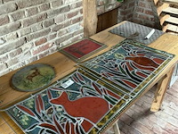 Partij div glasramen in lood - afbeelding 1 van  3