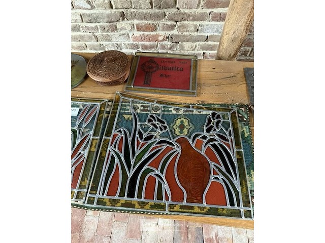 Partij div glasramen in lood - afbeelding 3 van  3