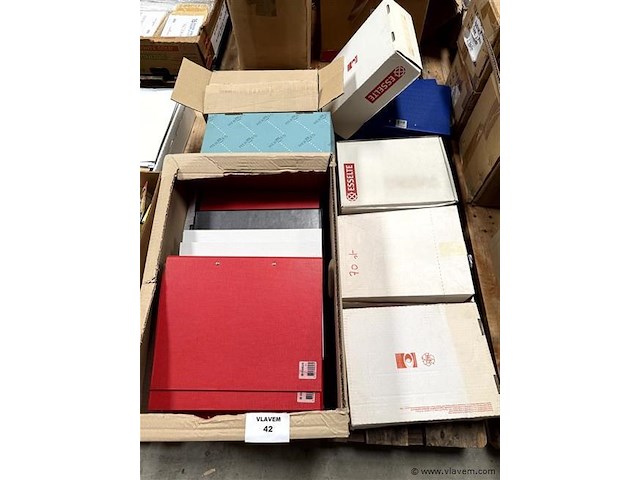 Partij div. klein kantoormateriaal, wo. mappen enz. - afbeelding 1 van  1