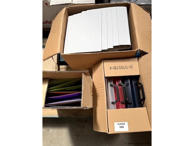 Partij div. klein kantoormateriaal, wo. mappen enz. - afbeelding 1 van  2