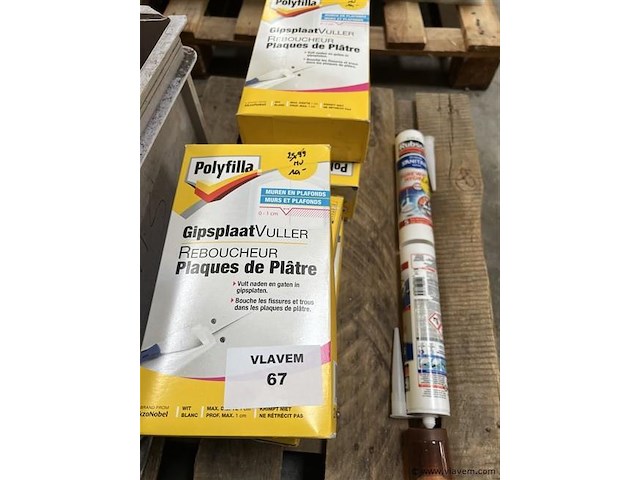 Partij div. polyfilla en rubson producten - afbeelding 1 van  3
