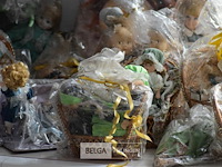 Partij div riete deco en vintage poppen - afbeelding 8 van  12