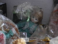 Partij div riete deco en vintage poppen - afbeelding 12 van  12