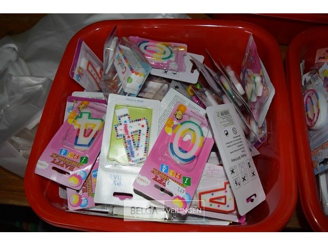 Partij div. verjaardagskaarsen - afbeelding 3 van  4