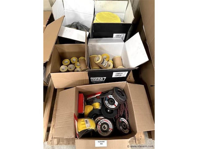 Partij div. werkmateriaal, wo. lamellenschijven - afbeelding 1 van  2
