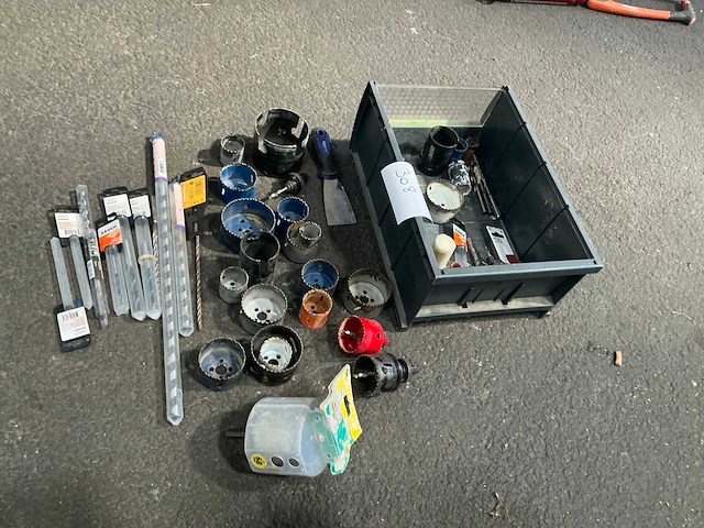 Partij divers boorgereedschap - afbeelding 1 van  3
