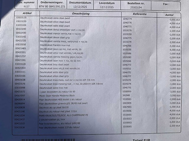Partij divers deurbeslag yale - afbeelding 1 van  14