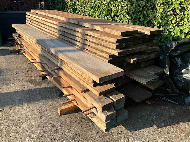 Partij divers hardhout (44x) - afbeelding 2 van  11