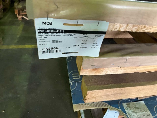 Partij divers metaalplaatrestanten - afbeelding 4 van  6